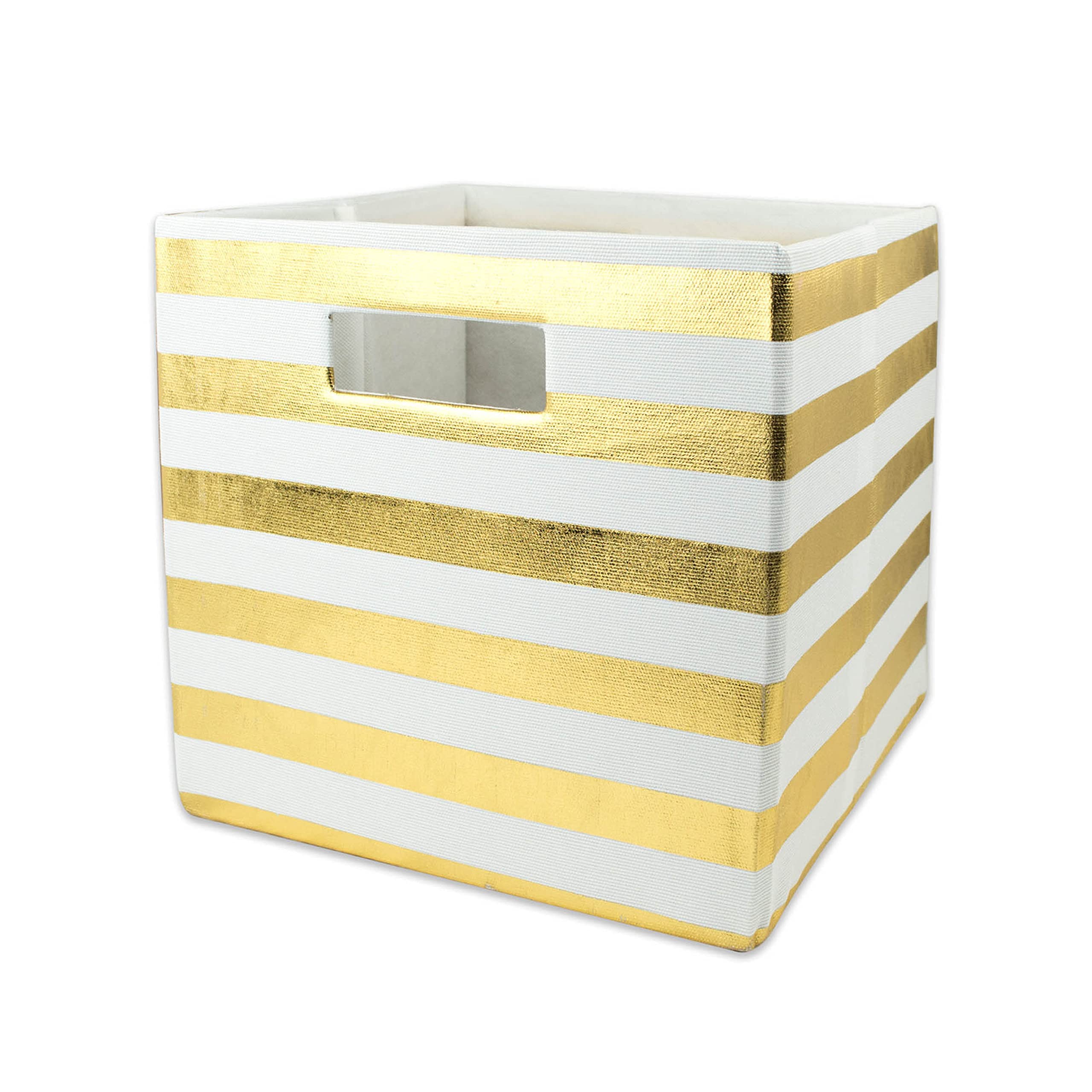 DII Boîte De Rangement Pliable En Tissu Pour Crèches, Bureaux, Placards, Décoration D'intérieur, Cube De Rangement Et Utilisation Quotidienne, 28 X 28 X 28 Cm, Bleu Nautique