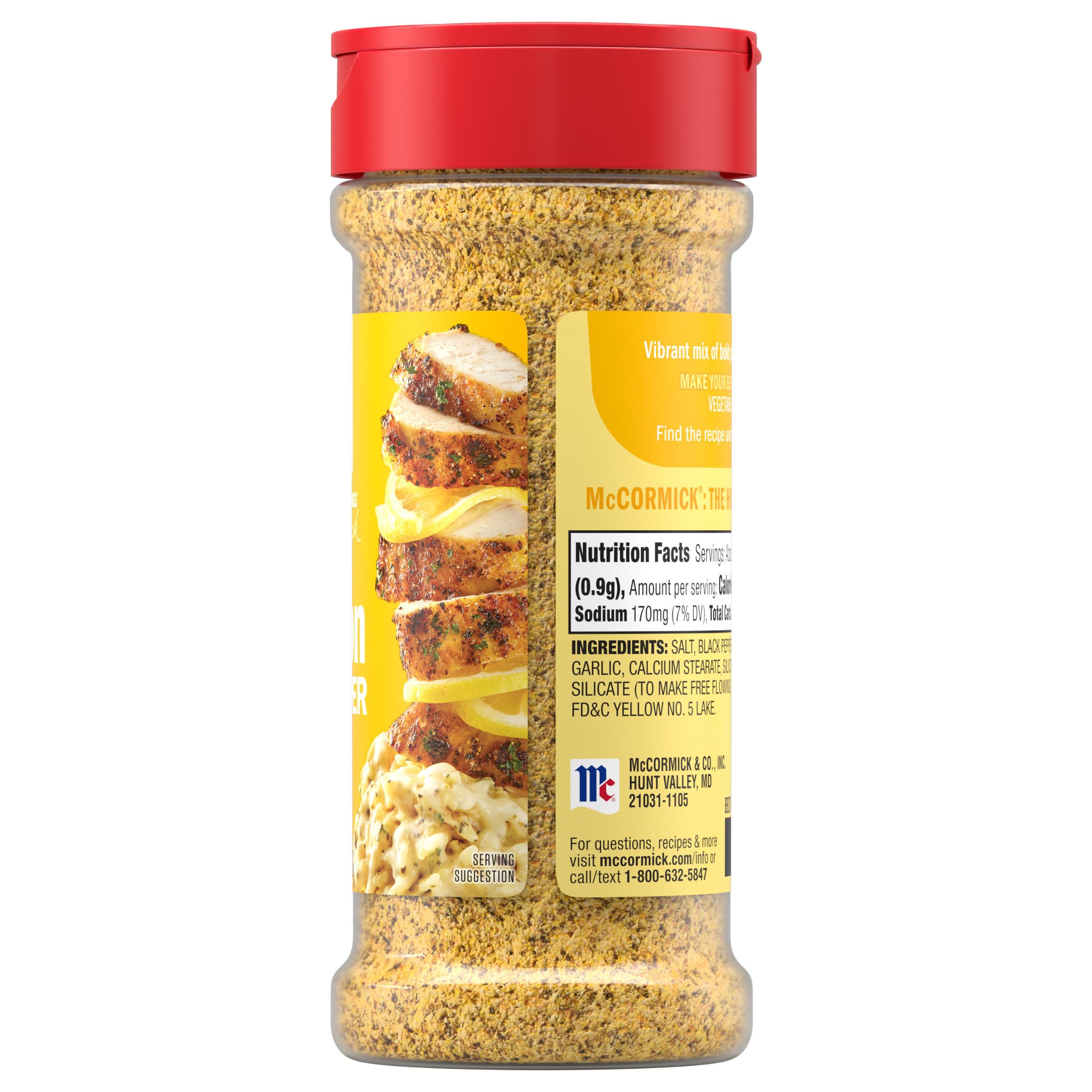 McCormick Perfect Pinch Lemon & Pepper Seasoning, 5.75 oz
