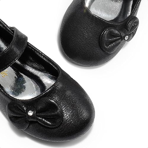 Miniatura 6 de DREAM PAIRS Zapatos de vestir Mary Jane para niñas pequeñas, uniformes escolares para niñas, zapatos de bailarina con lazo