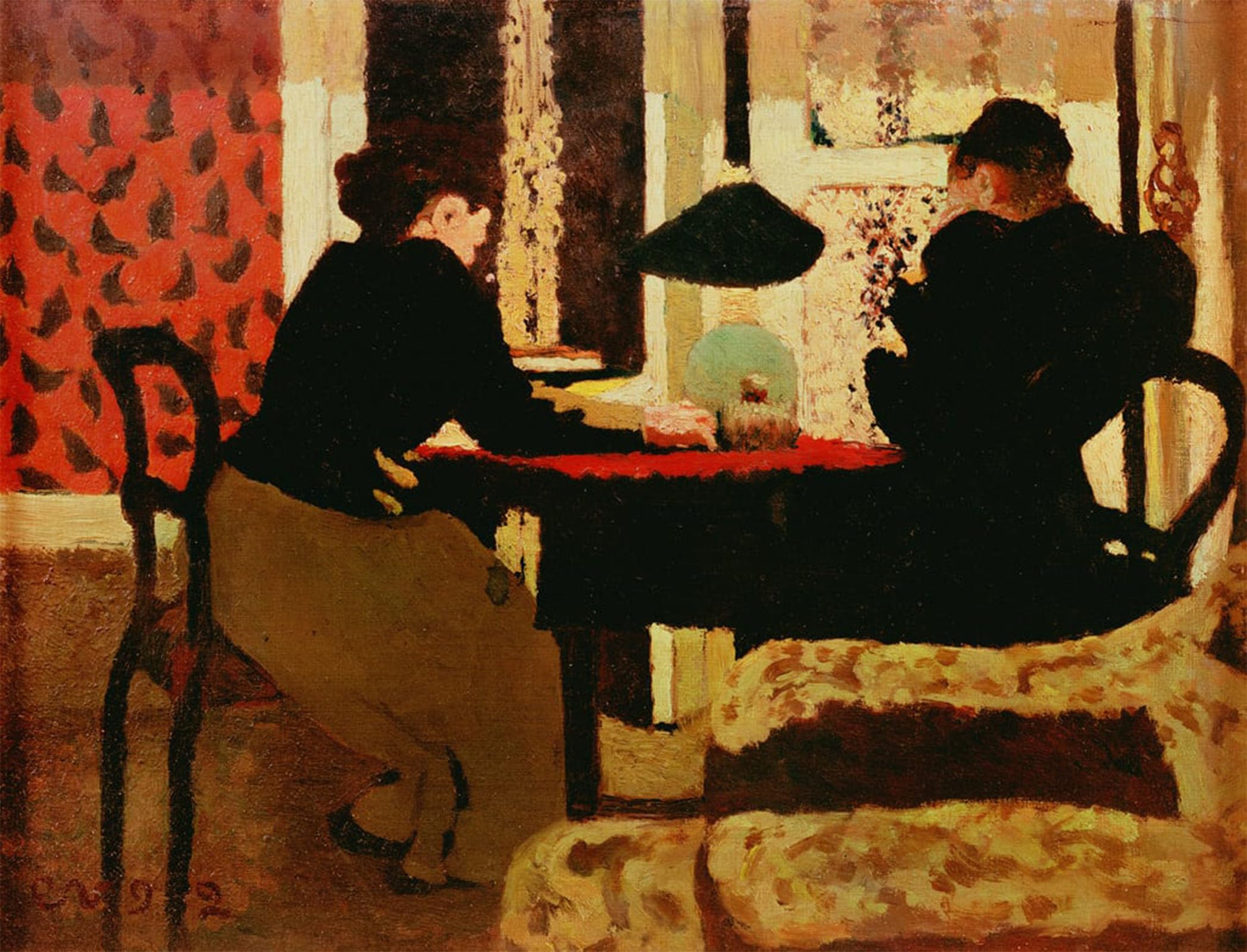 ARTXLXXBN Famous Painting Art Wall Decor Abstract Art Picture Women by Edouard Vuillard Animal Pictures for Home Decor 60x90cm