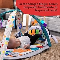 Vista 9 de Baby Einstein Gimnasio de Juego y Alfombrilla de Actividad 4 en 1 Kickin' Tunes con Piano Musical y de Lenguaje para Tiempo Boca Abajo