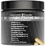Self Obsessed 10 in 1 Masculinity Maximizer Supplement, Shilajit for Men, Tongkat Ali, Ashwaganda, Fenugreek Muscle Growth, Energy, Drive, Strength, Recovery 2 Month (Pack of 1)