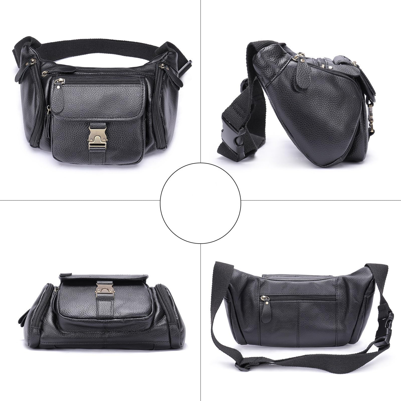 Marsupio in Vita Marsupio da uomo for cassiere, marsupio, borsa for cellulare per Uomini Donne(Schwarz)