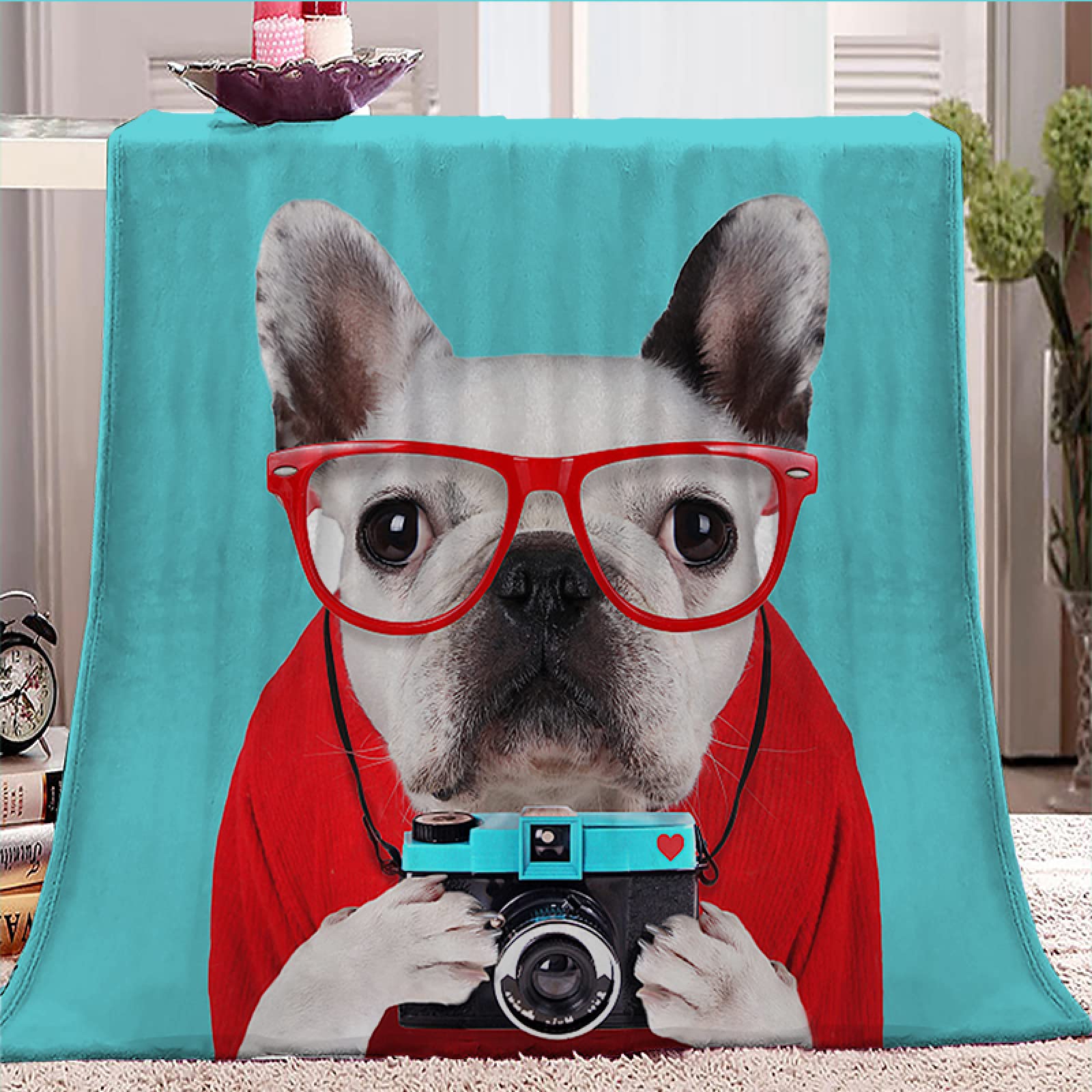 Couverture polaire peluche contre le froid plaid chaud berceau et canapé