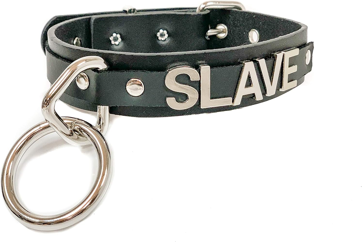 Amazon.com: Genuine Leather Fetish Bondage Slave Collar Punk