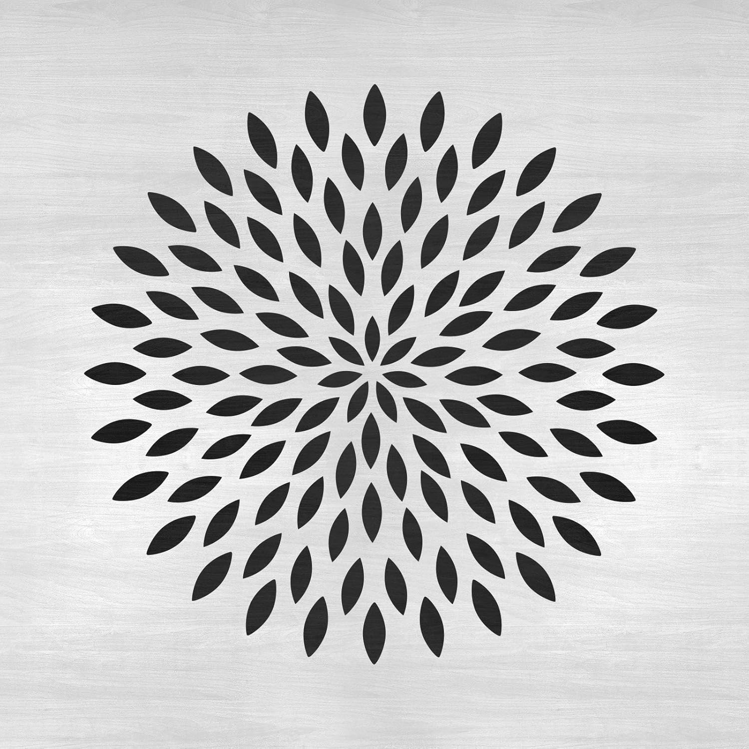 dahlia mandala stencil template for walls and crafts reusable stencils for painting in small large sizes arts crafts sewing