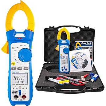 PeakTech Current Clamp Multimeter 4.5 Digit, 1000 A AC/DC True RMS Bluetooth Interface &ndash; 1 P 1670 | Strommessger&auml;t AC/DC bis 