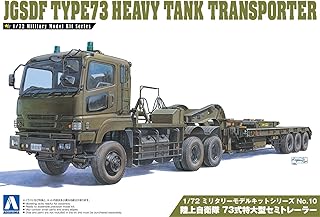 青島文化教材社 1/72 ミリタリーモデルシリーズ No.10 陸上自衛隊 73式特大型セミトレーラー プラモデル