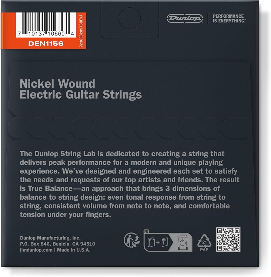 Amazon.com: Nickel Wound Electric Guitar Strings 11-56 : Musical