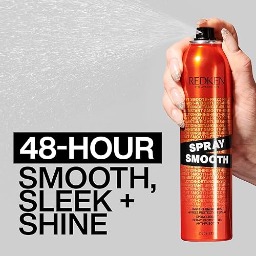Miniatura 9 de Redken Spray Smooth Anti Frizz Hair Spray  Frizz Control and Heat Protection  Instant Smoother  With Citric Acid  Paraben Sulfate  Silicone-Free