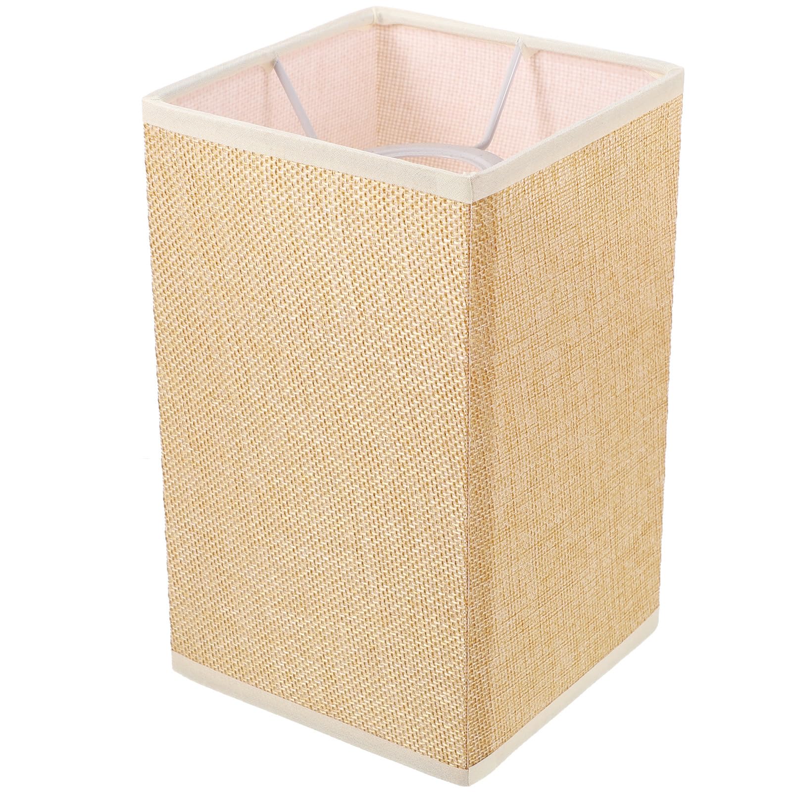 Pantalla de lámpara de mesa y colgante E27 de tela beige PRETYZOOM multiusos 8