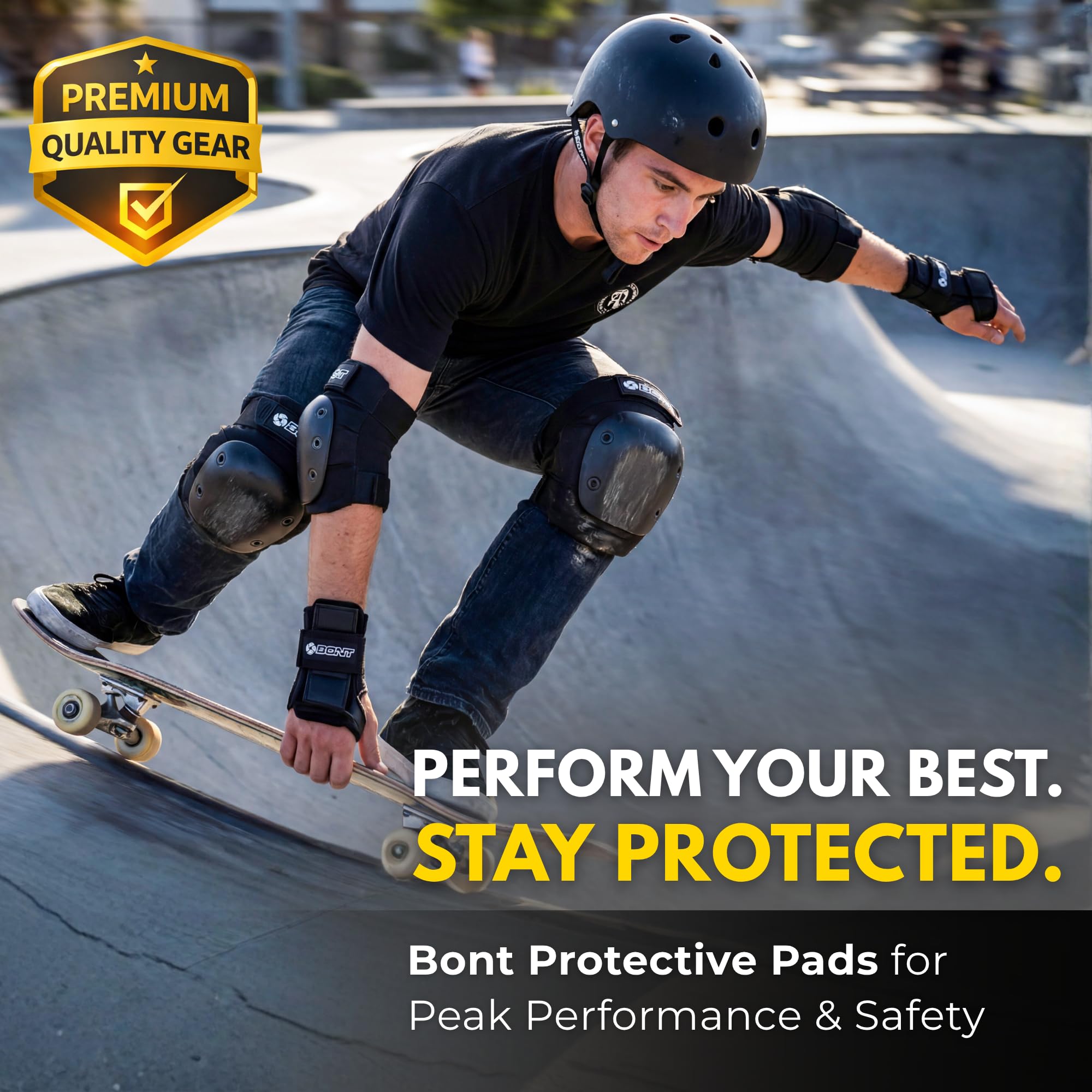 Bont Protector de muñeca para adultos, protección para patinaje de rodillos, patín de parque, patineta, patinete (pequeño)
