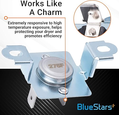 Miniatura 4 de BlueStars 137032600 - Limitador térmico para secadora, compatible con secadora Frigidaire, reemplaza a 137060800 7137032600