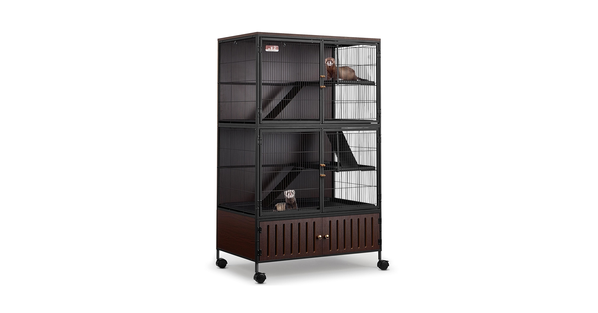 Alibaba Cave　オットマン Amazon.com : HABUTWAY 60''H Metal Large Ferret Cage, Rolling