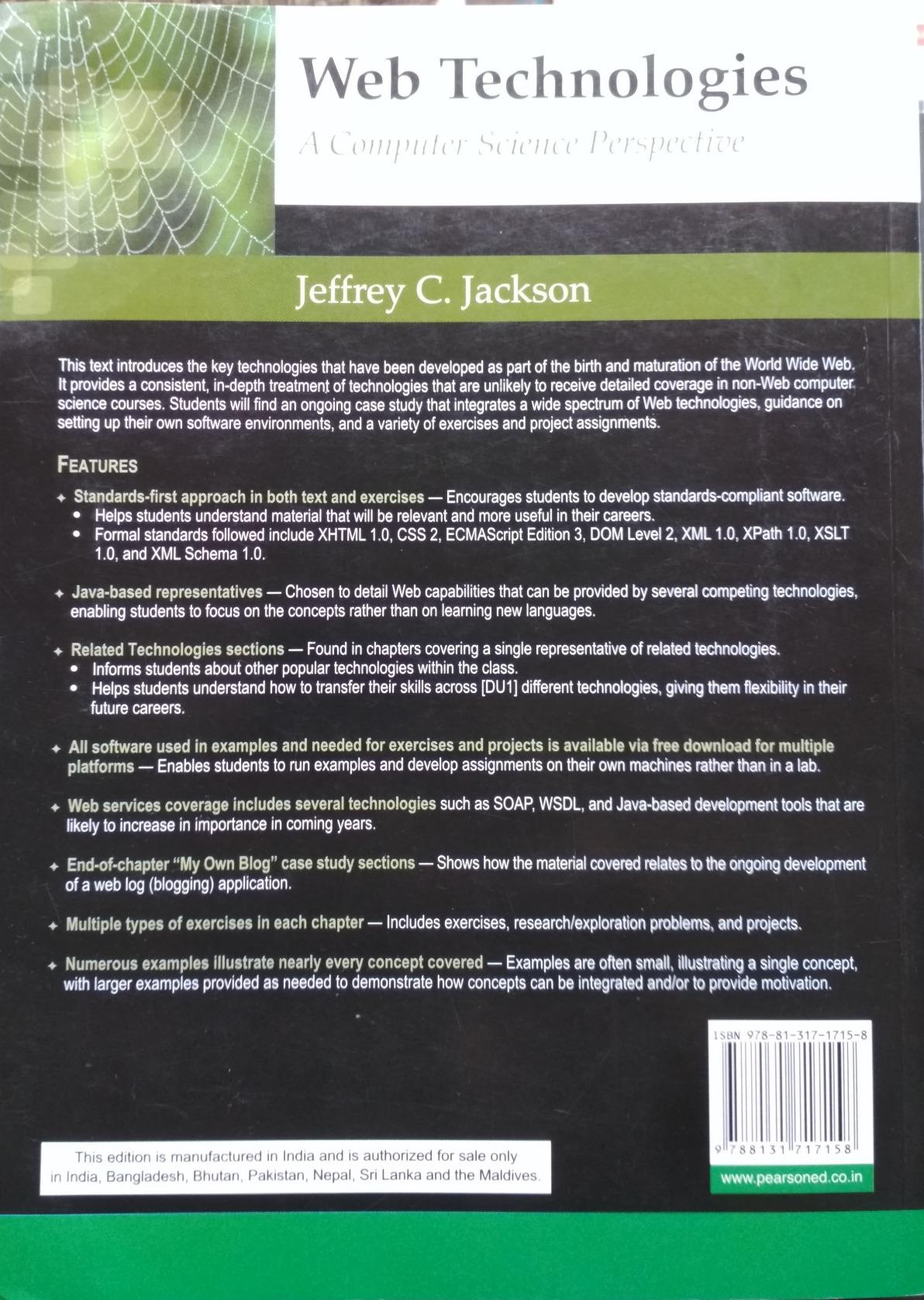 Web Technologies : Jackson: Amazon.in: Books