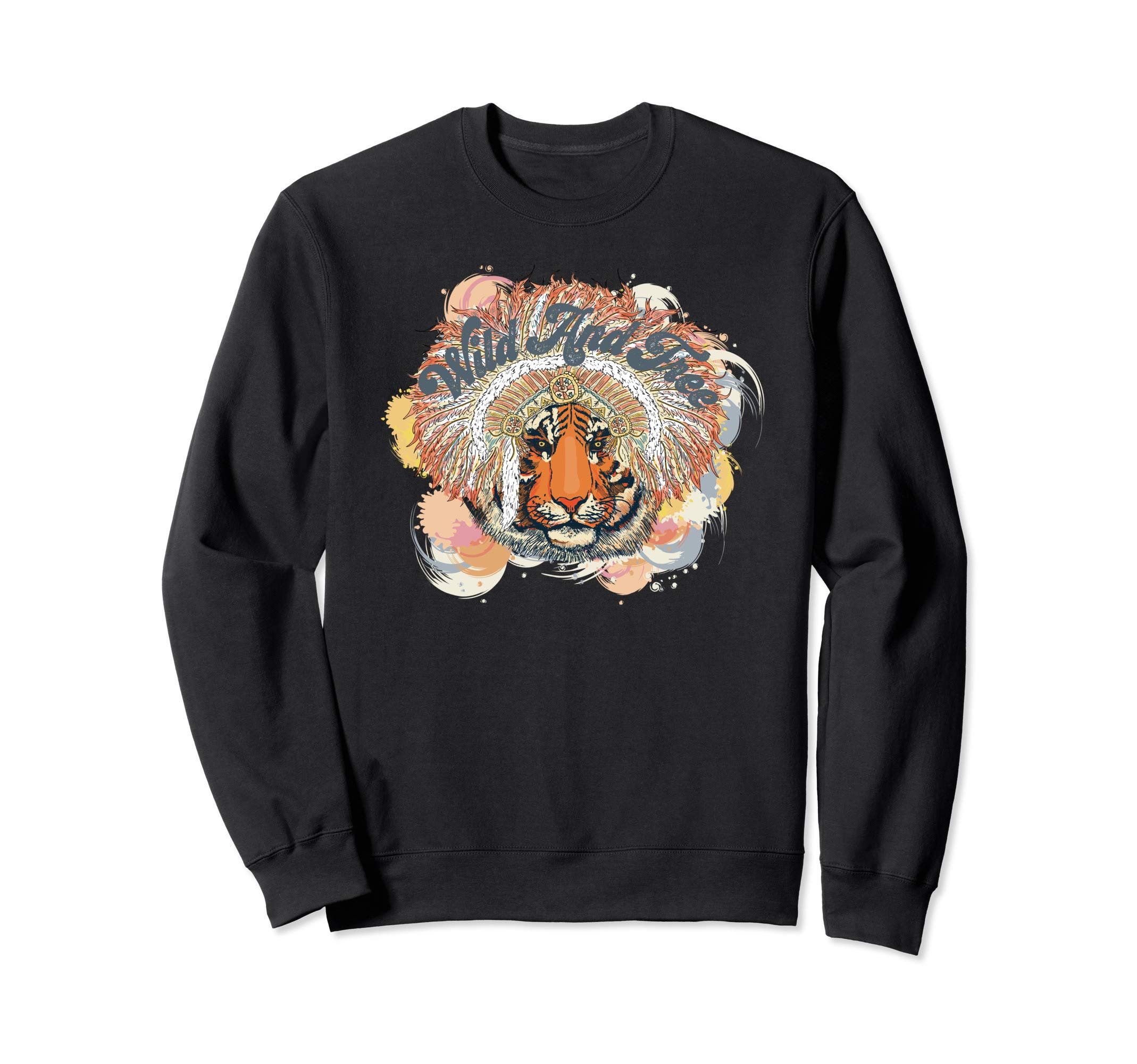 Wild and Free Cool Lion Mane Design Sweatshirt