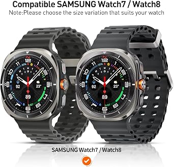 Suoman 2+2 Pack for Samsung Galaxy Watch 7/8 Ultra 47mm (2024/2025) Case