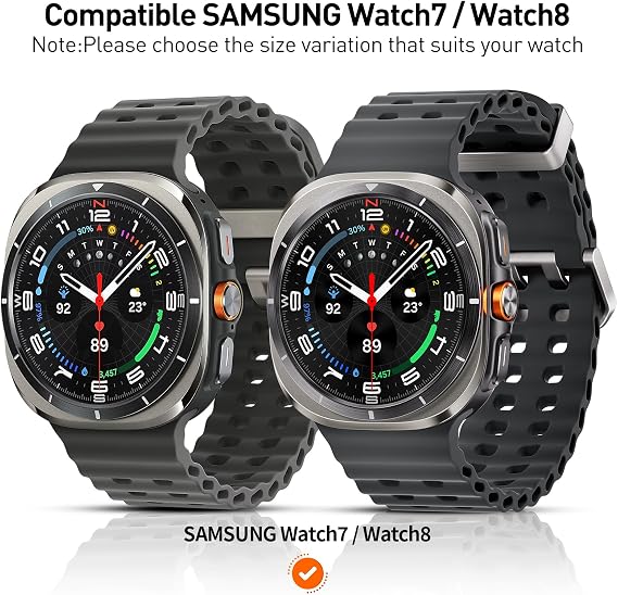 Suoman 2+2 Pack for Samsung Galaxy Watch 7/8 Ultra 47mm (2024/2025) Case