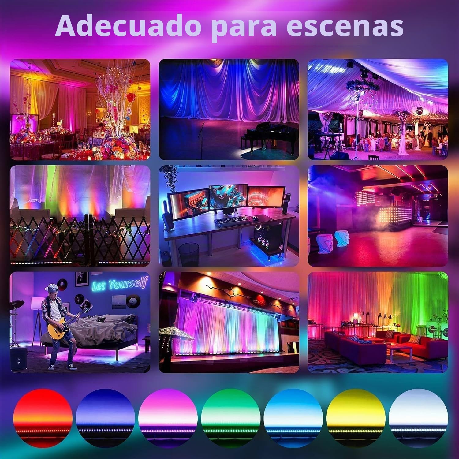 RGBW LED Wallwasher Barra luminosa con mando a distancia, 24 x 3 W luz de escenario luces discoteca estroboscópico foco para DJ Fiesta Boda Halloween Navidad 2 unidades