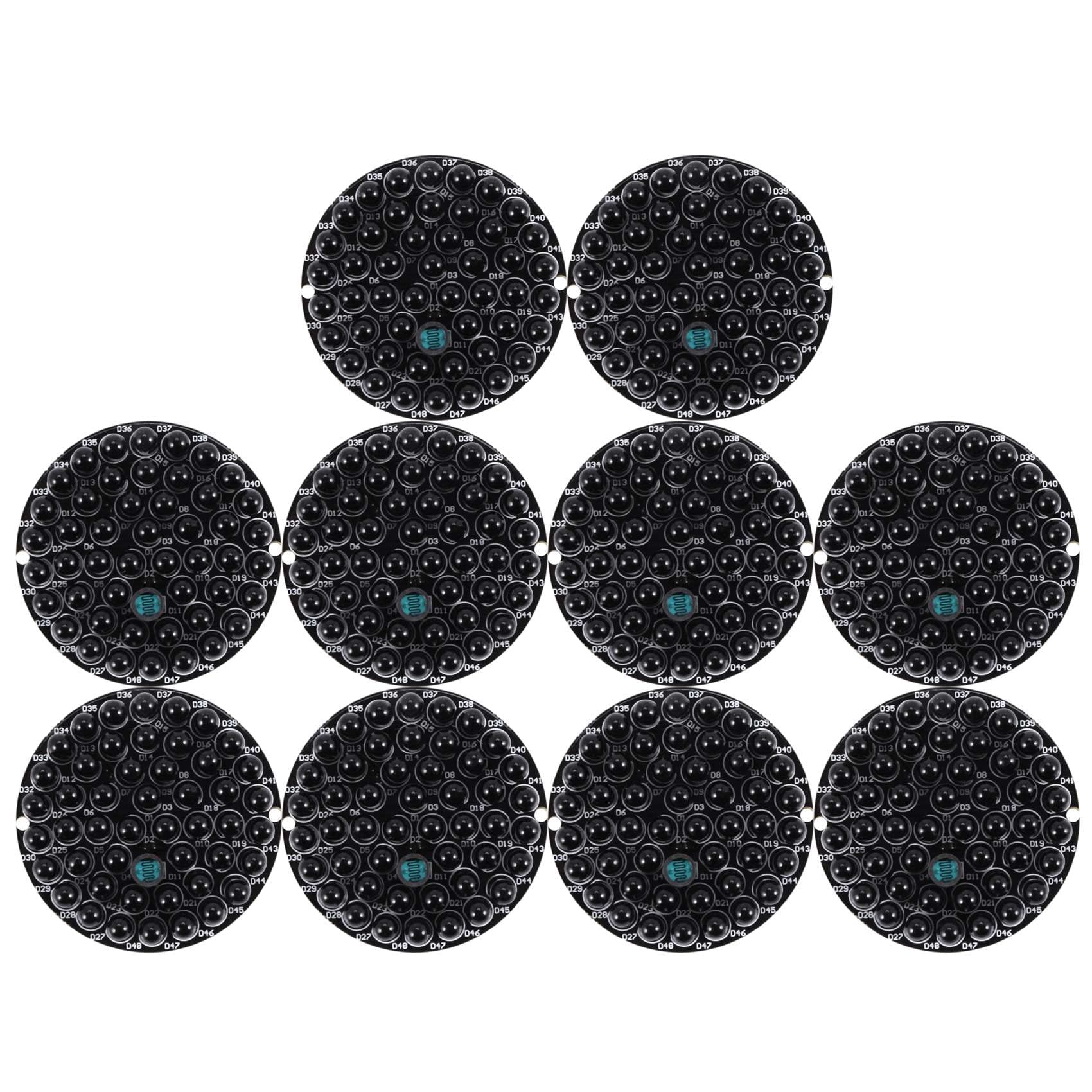 10X IR Infrared LED Board 940Nm 48Pcs IR LEDs At Night No Exposure Light Board