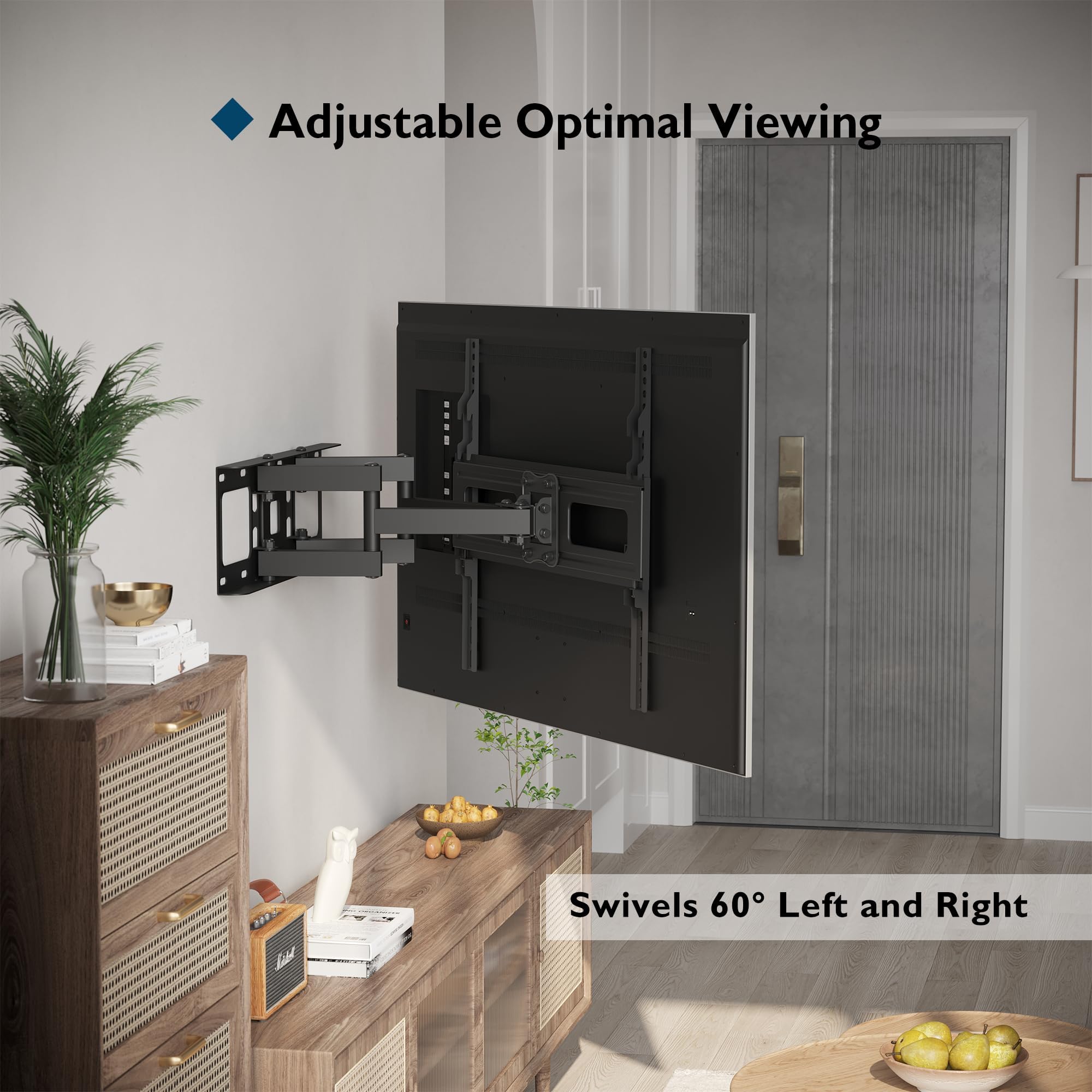 ☆ フルモーションテレビウォールマウント 23~70インチのテレビ用 Amazon | BONTEC (ボンテック) フルモーションテレビウォールマウント