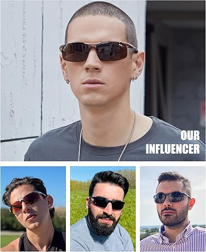Miniatura 8 de Duco - Gafas de sol deportivas polarizadas para hombre con protección UV 8177s