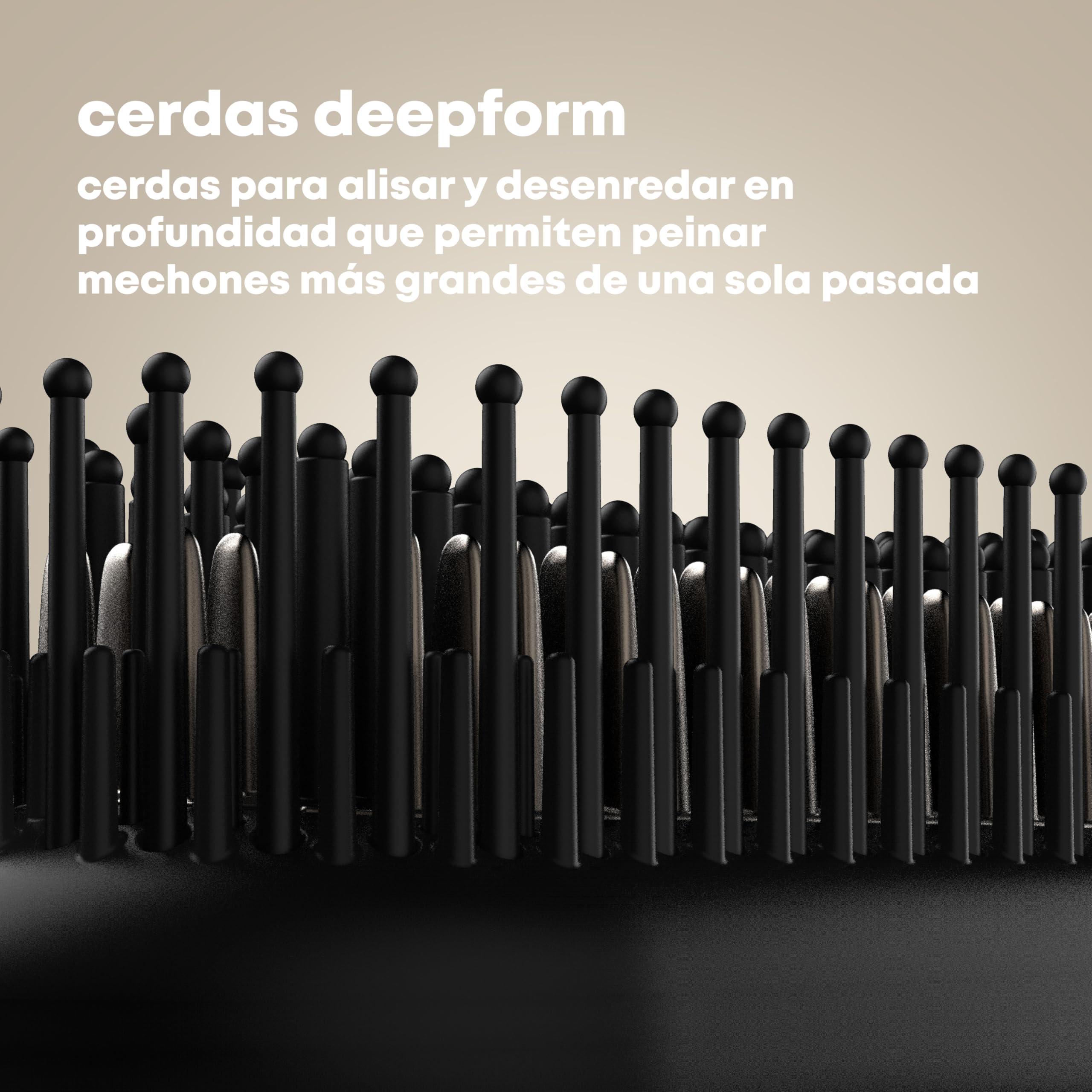 REVAMP Deepform Cepillo Alisador de Cerámica - Jet Iónico | Cepillo Caliente, Aceites Profesionales, Brillo, Herramienta de Peinado, Alisado Rápido