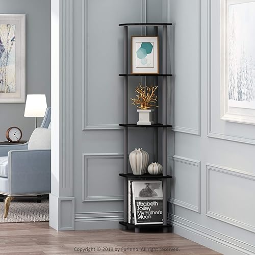 Miniatura 2 de Furinno TurnnTube - Estantería esquinera de 3 niveles multi-propósito