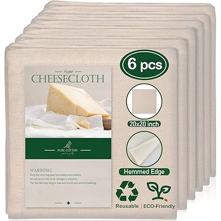 9 Sq Ft Grade 100 Cheesecloth For Straining - Reusable & Washable Natural Cotton Fabric 1 thumbnail image