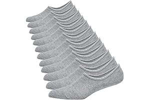 Ultra-Breathable Grey No Show Socks for Men: Maximum Comfort and Superior Grip