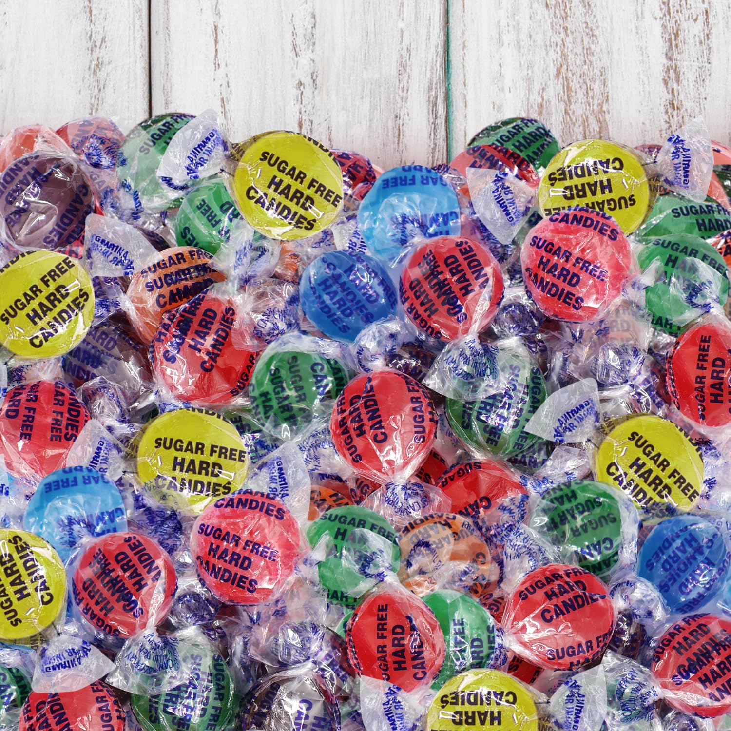 Zuckerfreies Bonbon-Sortiment - 0,5 kg ca. 75 einzeln verpackt fruchtig aromatisiert Urlaub zuckerfreie Bonbons Discs Sortenbeutel für Snacks & Leckereien - Taboom
