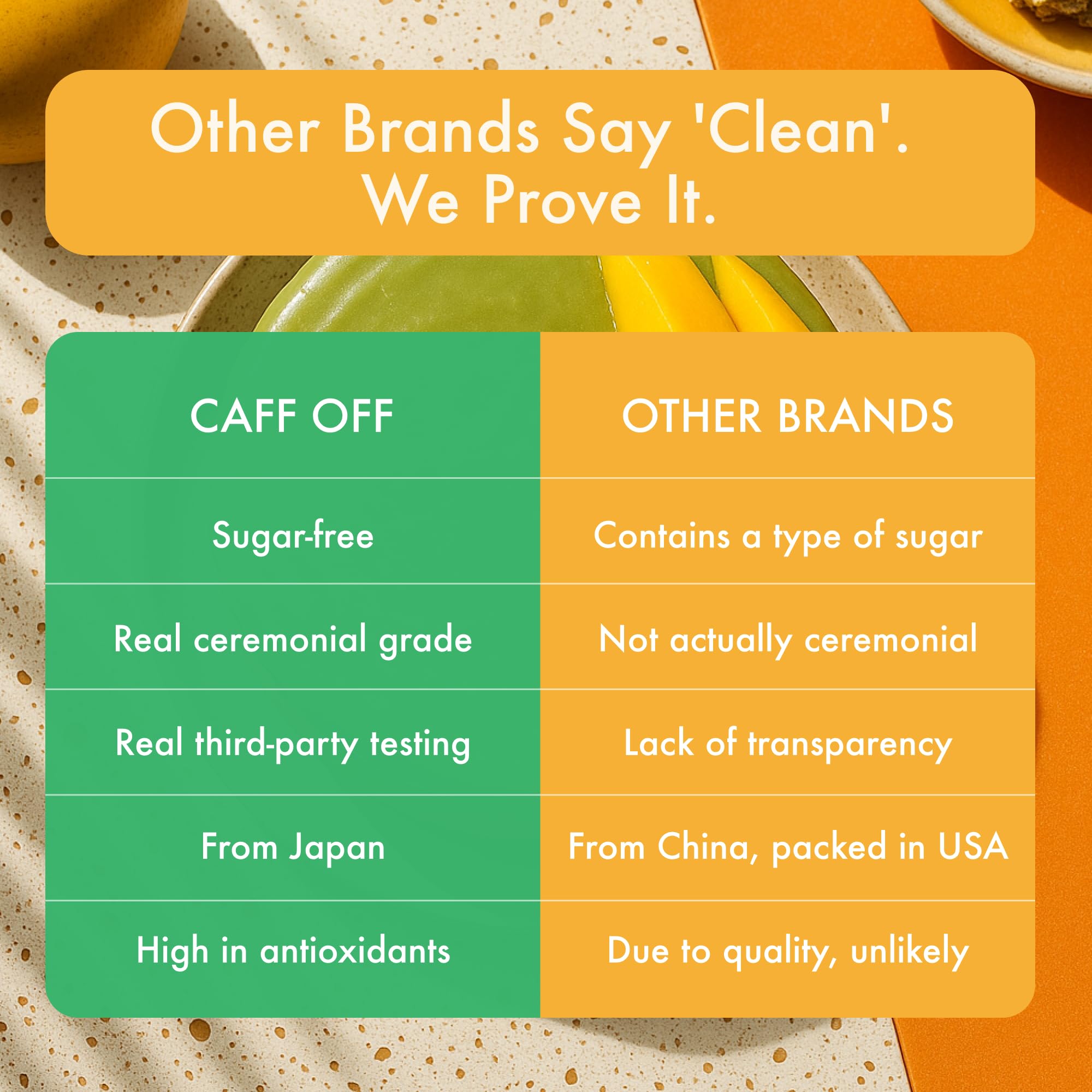 Mango Matcha Green Tea Powder From Japan - 1 06 oz 30 g - Ceremonial Grade Sugar Free — view 7