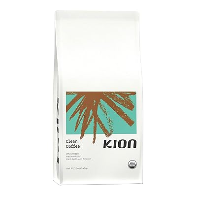 Kion Organic Ground Coffee, Tested for Toxins, Ethically Sourced, Rich, Bold, and Smooth, Medium Roast 12 Oz 1 Pack