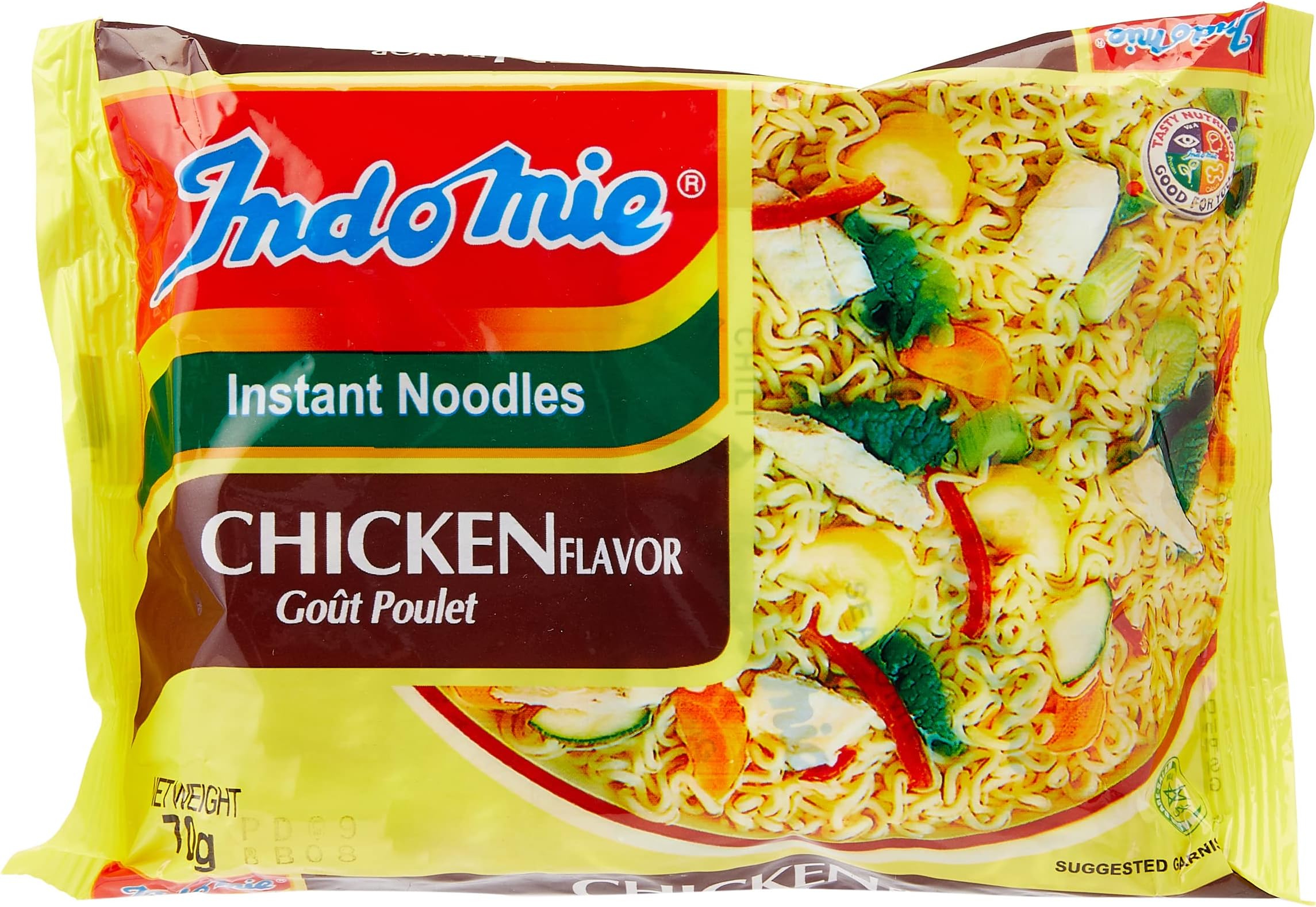 Indomie Chicken Noodles from Nigeria, 70 g, Pack of 40 (Packaging May Vary)