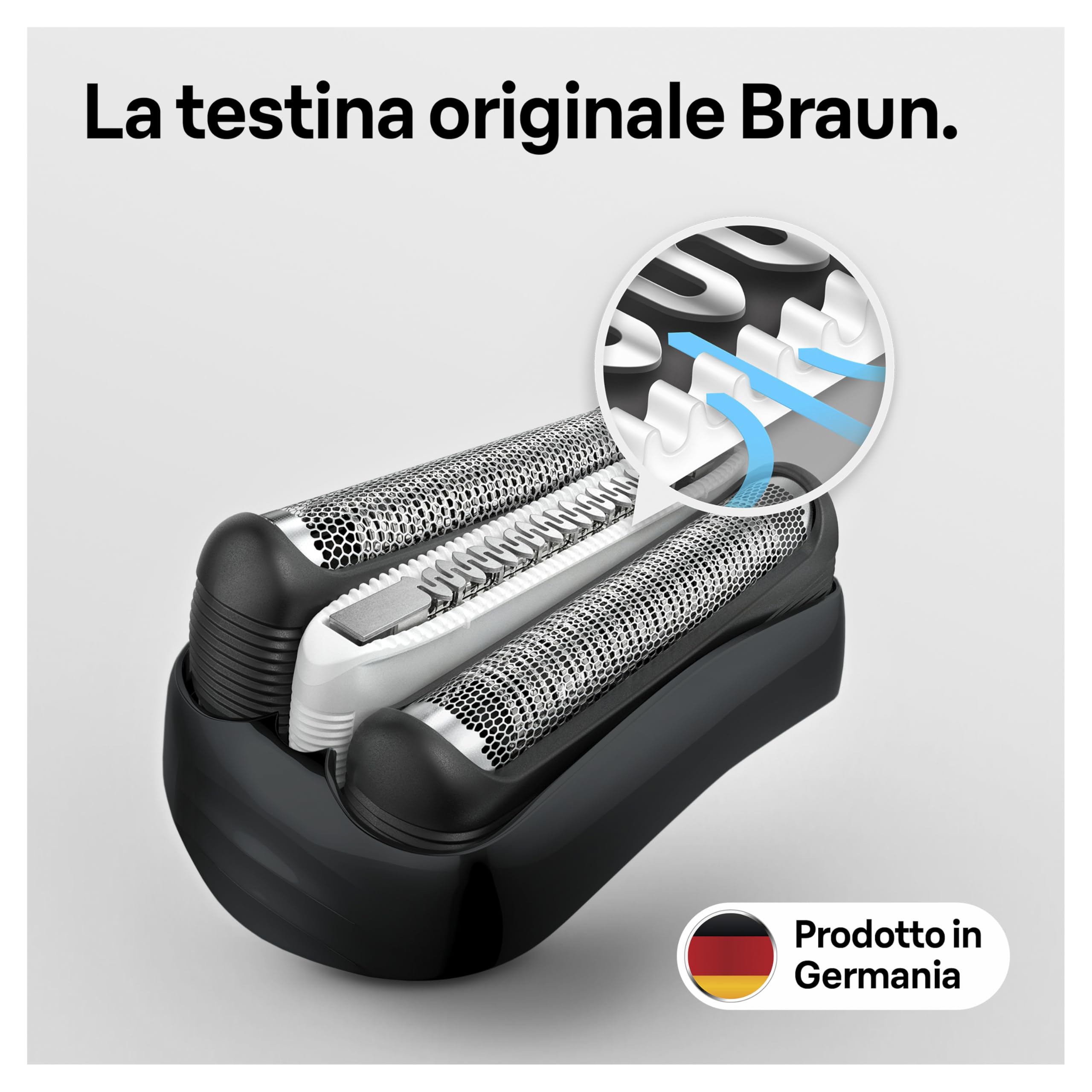 Braun Serie 3, Testina Braun ORIGINALE Per Rasoio Elettrico Barba, Recupera il 100% delle Prestazioni Del Tuo Regolabarba Uomo, Compatibile con i Rasoi Series 3 ProSkin, 32B versione precedente