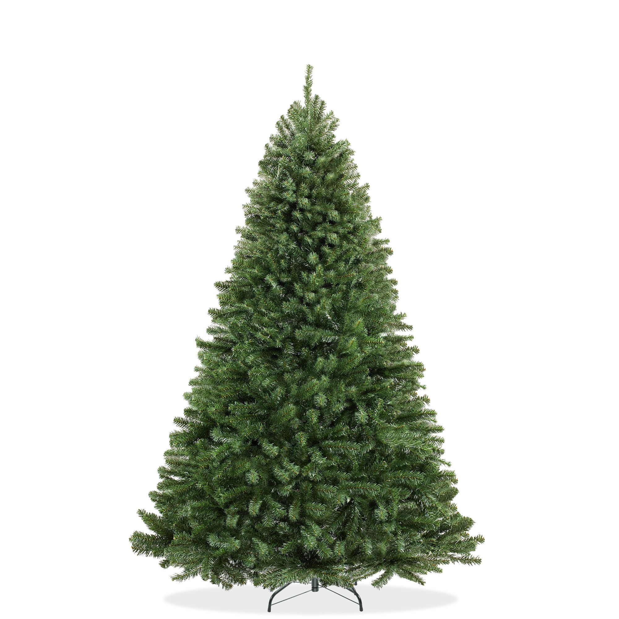 Casafield 4.5FT Realistic Green Spruce Unlit Artificial Holiday Christmas Tree with Sturdy Metal Stand