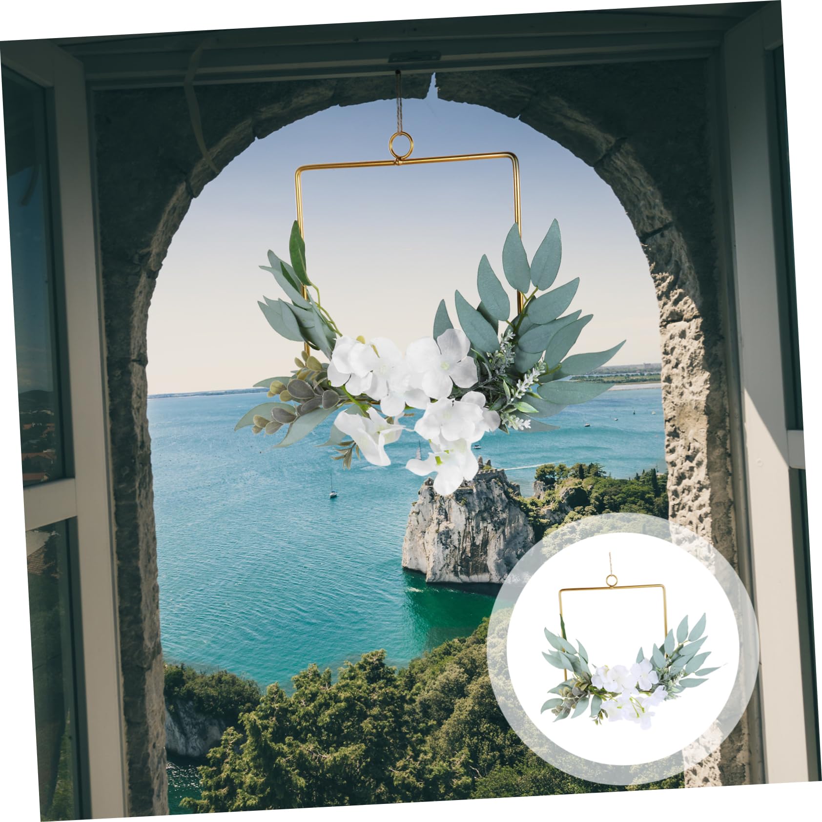 PRETYZOOM Guirnalda Colgante De Hierro para Fiesta De Boda 3 Piezas Decorativa para Colgar En La Pared para Decoración De Fiestas.