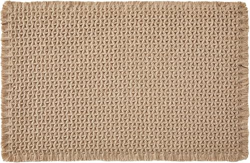 Miniatura 8 de Tapetes de baño bohemios, superabsorbentes, antideslizantes, de secado rápido, lavables, estilo bohemio, granja, color caqui, 24 x 16 pulgadas