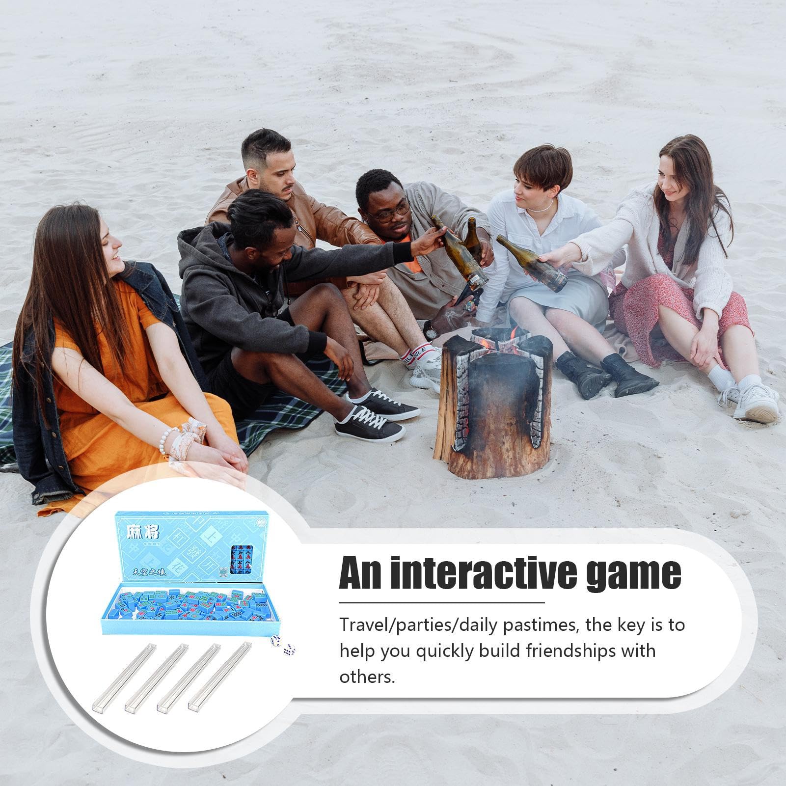 Honhoha Juego de Mahjong de tamaño de Viaje, Juego de Mahjong pequeño, Juegos de Mesa Mahjong portátiles para Adultos, Juego de Mesa Familiar Mahjong fácil de Llevar para Viajes, Dormitorio de Honhoha Juego de Mahjong de tamaño de Viaje, Juego de Mahjong pequeño, Juegos de Mesa Mahjong portátiles para Adultos, Juego de Mesa Familiar Mahjong fácil de Llevar para Viajes, Dormitorio de