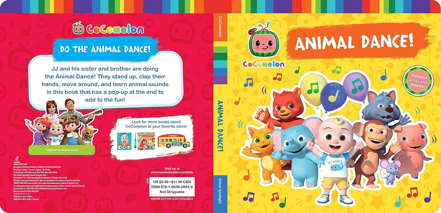 Animal Dance! (CoComelon)      Board book – Pop up, January 17, 2023