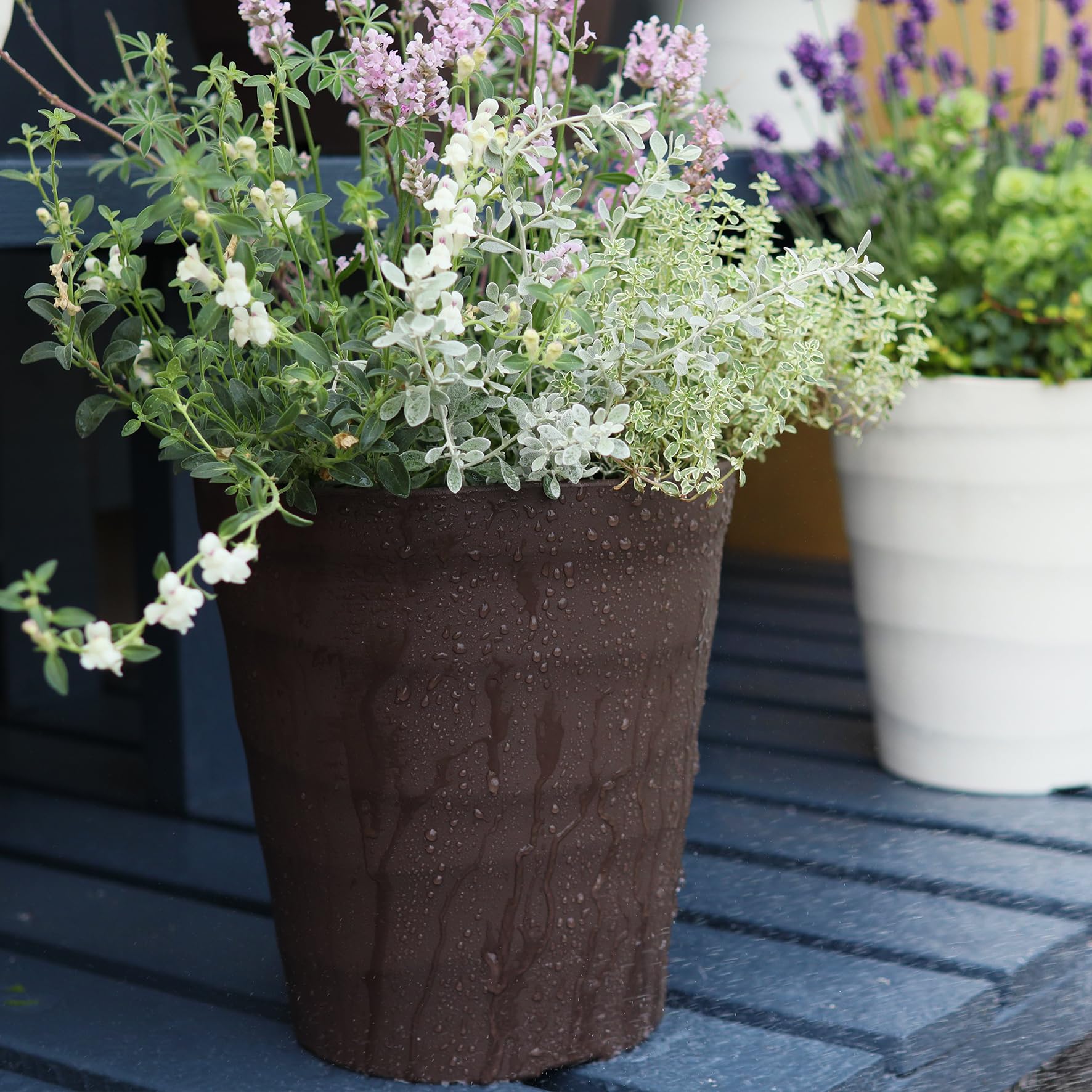 手びねりのナチュラルプランターポット 手びねりのナチュラルプランターポット