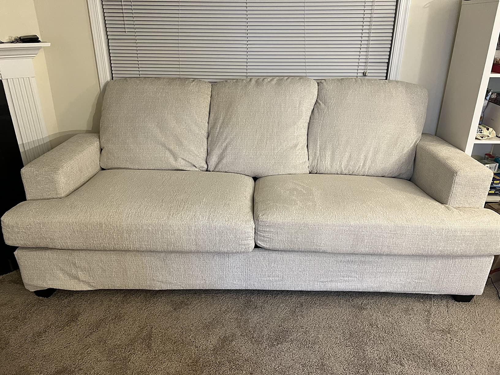 50/mo Finance AMERLIFE Sofa, Deep Seat SofaContemporary Chenille