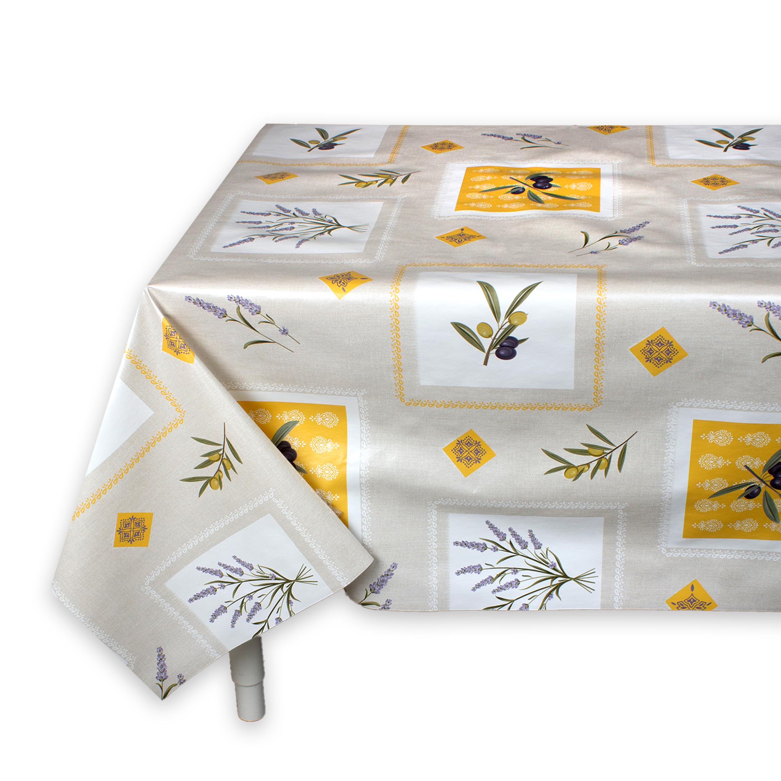 BESCH Mantel PVC Rectangular Impermeable Lavable y Fácil de Limpiar Certificado Oeko-Tex® Standard 100 - Mantel Hule Antimanchas para Mesas Tamaño 100x140cm — view 30