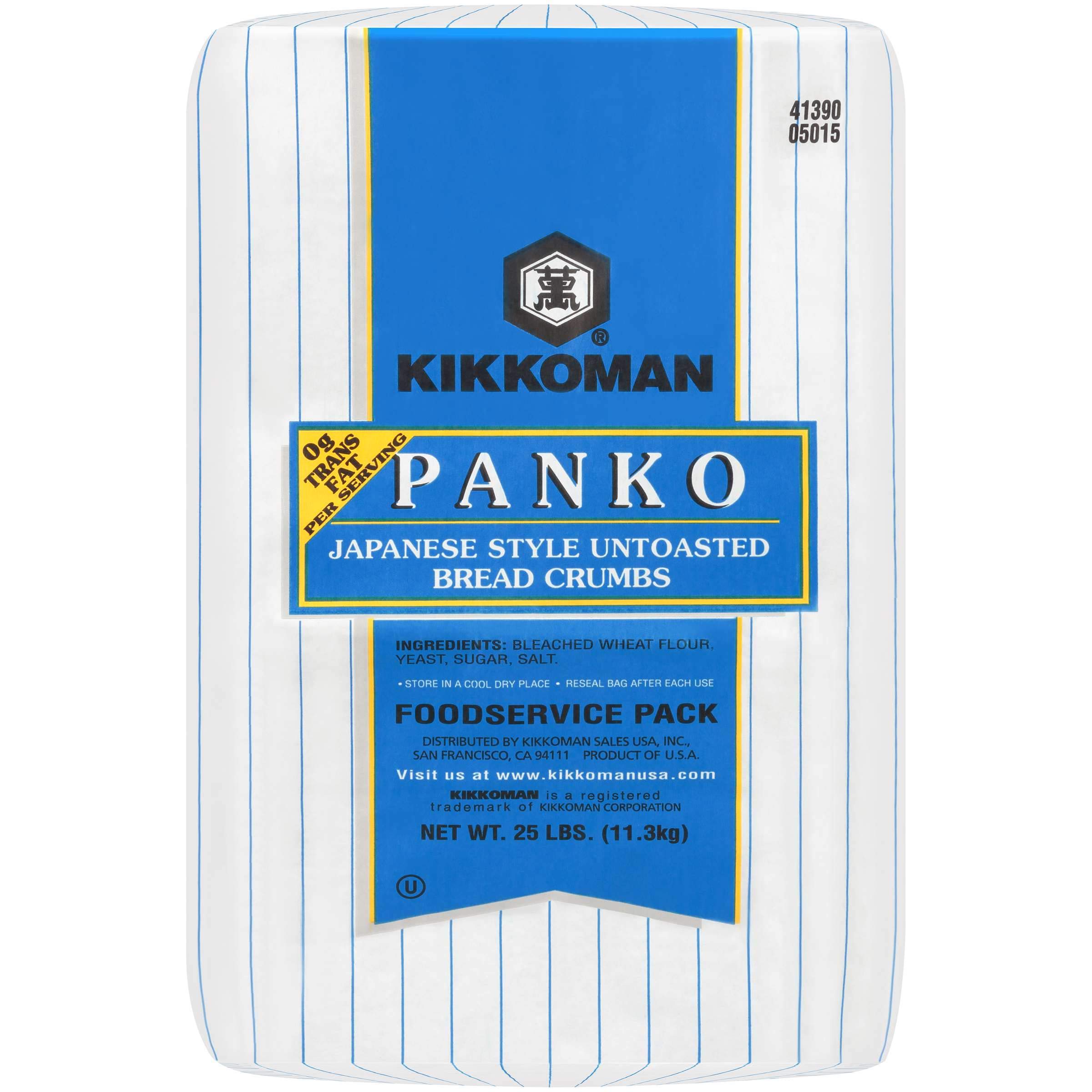 Panko Japanese Style Untoasted Bread Crumb by Kikkoman – 25 pounds