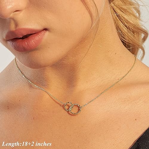 Miniatura 3 de Collares delicados para mujer, collares en capas, collar de gargantilla chapado en oro, joyería para mujer