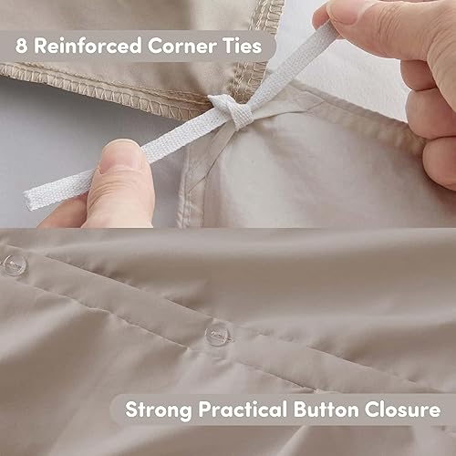 Miniatura 3 de Nestl Bedding Juego de funda de edredón, 3 piezas, plisado