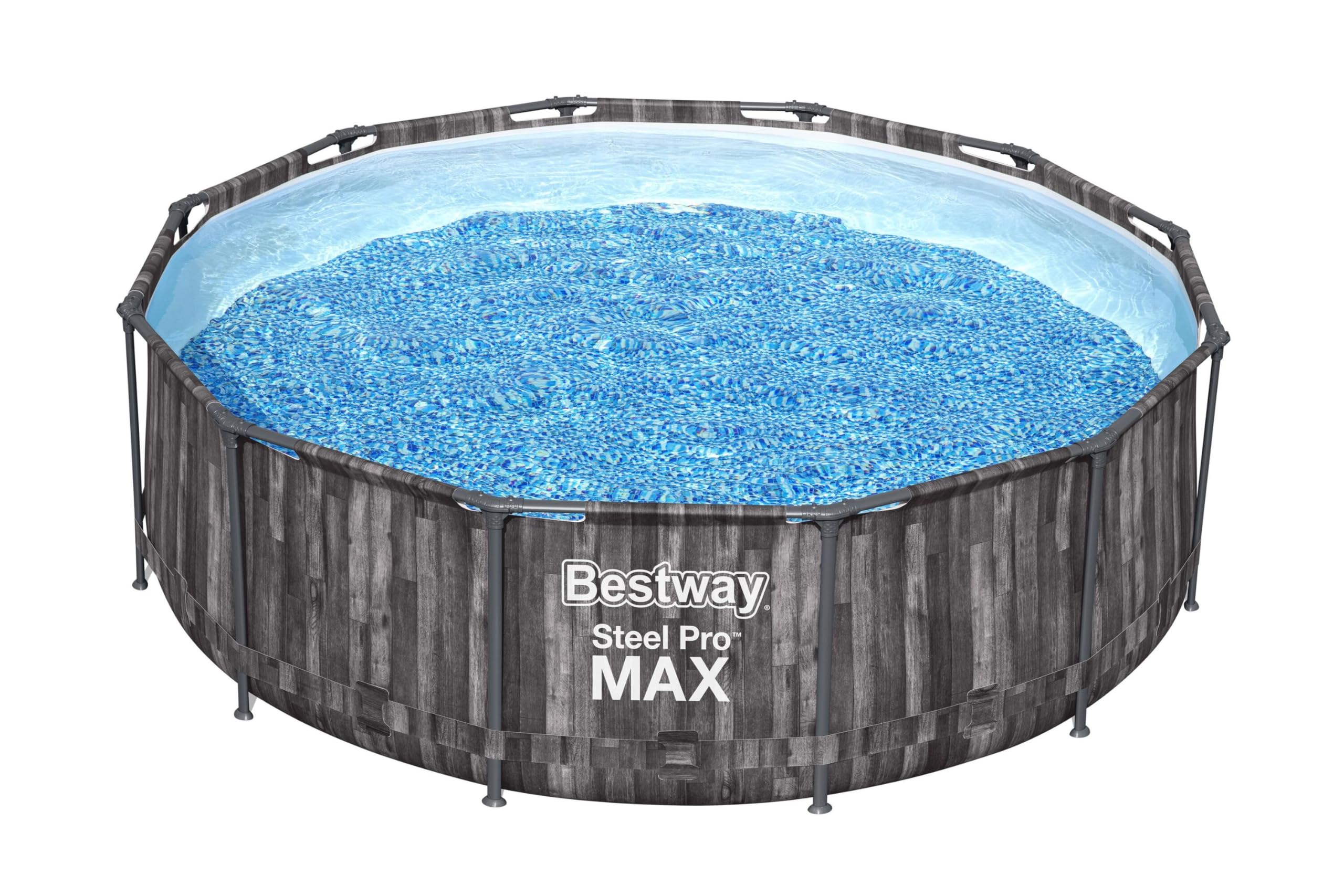 Bestway Fuori Terra Steel Pro Max Pool 366 x 100 cm, Blau