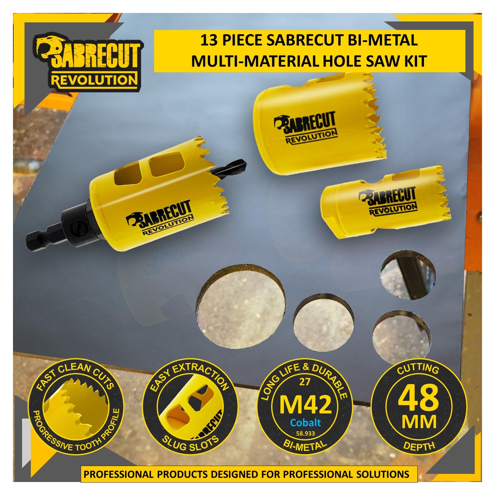 HSM020 Kit De Scie Cloche Haute Performance Pour Tôle D'acier