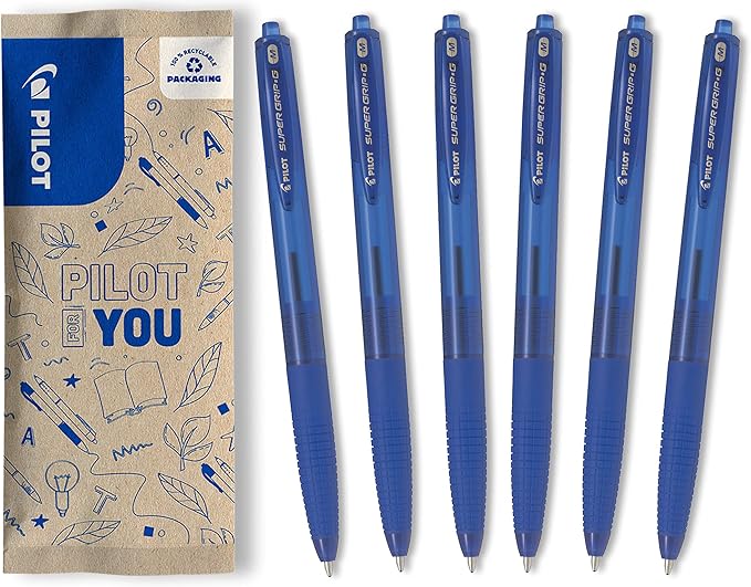 Pilot 3040002 Penna A Sfera Super Grip 0.7 Mm - Matita Automatica Ricaricabile Con Gommino Ergonomico - 4