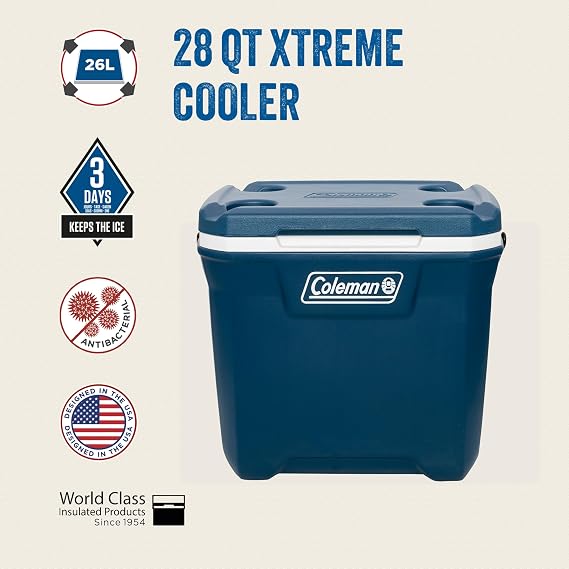 Coleman Xtreme Cooler 26 | 47 | 48 | 66 | 90 Litre Coolers | Available with or without Wheels